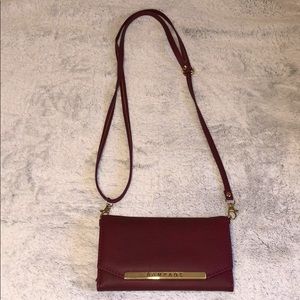 Burgundy crossbody